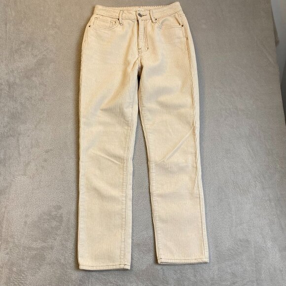 Pacsun Women's Corduroy Mom Jeans Size 24 High-Waisted Straight Fit - Picture 14 of 14